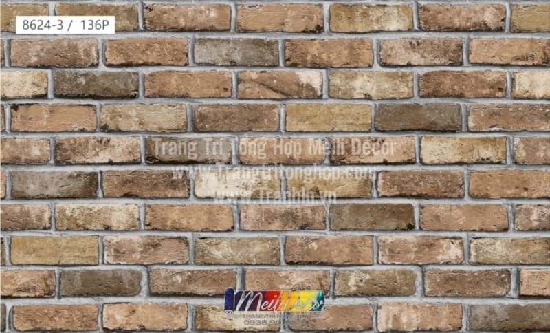 Giấy Dán Tường Trung Quốc Giả Gạch BESTIE 8624-3 1 Giấy Dán Tường Trung Quốc Giả Gạch BESTIE 8624-3