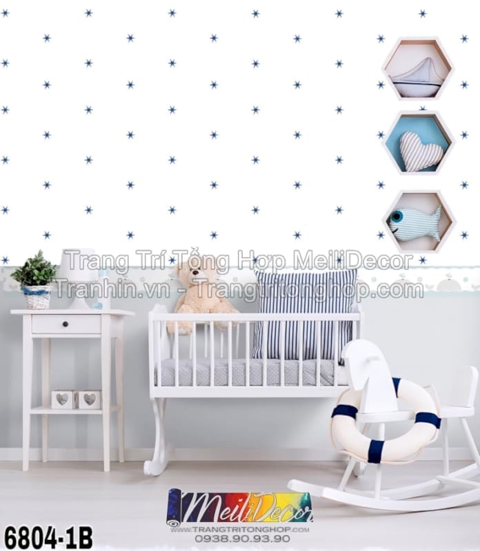 Giấy Dán Tường Trung Quốc HAPPY STORY 6804-1B 1 Giấy Dán Tường Trung Quốc HAPPY STORY 6804-1B