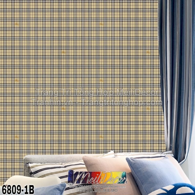 Giấy Dán Tường Trung Quốc HAPPY STORY 6809-1B 1 Giấy Dán Tường Trung Quốc HAPPY STORY 6809-1B