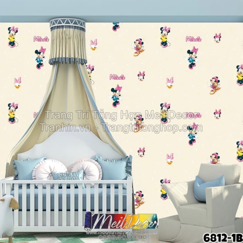 Giấy Dán Tường Trung Quốc HAPPY STORY 6812-1B 1 Giấy Dán Tường Trung Quốc HAPPY STORY 6812-1B