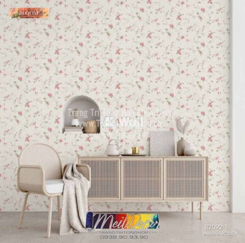 Giấy Dán Tường Hàn Quốc Phòng Ngủ BLOOM 82092-1 1 Giấy Dán Tường Hàn Quốc Phòng Ngủ BLOOM 82092-1
