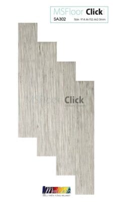 Sàn Nhựa MS Floor SA-302 2.0mm Mã S&W (Keo Sẵn) 4 Sàn Nhựa MS Floor SA-302 2.0mm