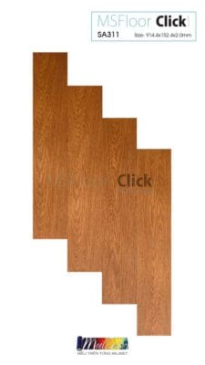 Sàn Nhựa MS Floor SA-311 2.0mm Mã S&W (Keo Sẵn) 4 Sàn Nhựa MS Floor SA-311 2.0mm