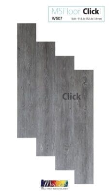 Sàn Nhựa MS Floor W-507 2.0mm Mã S&W (Keo Sẵn) 4 Sàn Nhựa MS Floor W-507 2.0mm