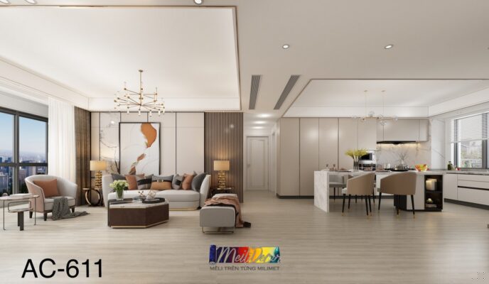 San Nhua Vinyl MS Floor 1.6mm Keo San PHOI CANH AC 611 Copy