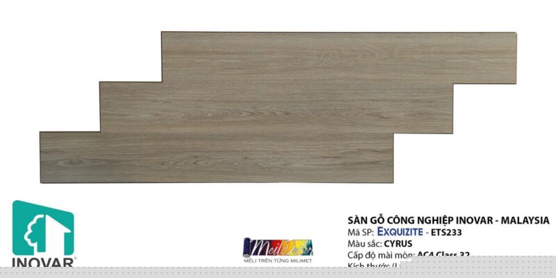 Sàn Gỗ Công Nghiệp INNOVAR ETS233 8.0mm Malaysia