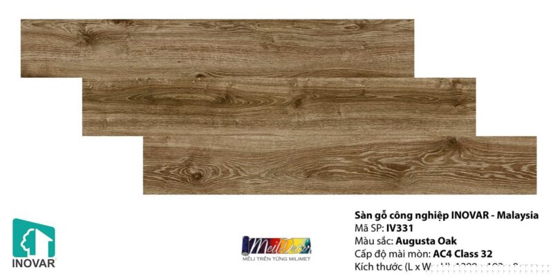 Sàn Gỗ Công Nghiệp INNOVAR IV331 8.0mm Malaysia 4 Sàn Gỗ Công Nghiệp INNOVAR IV331 8.0mm Malaysia