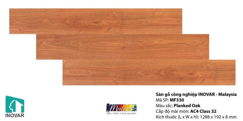 Sàn Gỗ Công Nghiệp INNOVAR MF330 8.0mm Malaysia 4 Sàn Gỗ Công Nghiệp INNOVAR MF330 8.0mm Malaysia