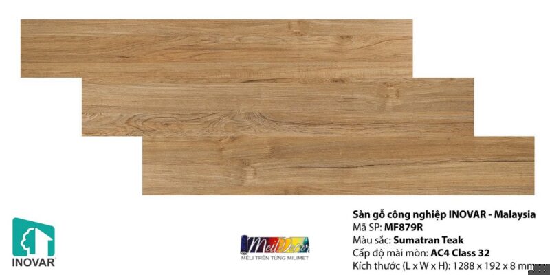 Sàn Gỗ Công Nghiệp INNOVAR MF879R 8.0mm Malaysia 4 Sàn Gỗ Công Nghiệp INNOVAR MF879R 8.0mm Malaysia