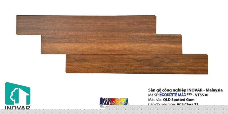 Sàn Gỗ Công Nghiệp INNOVAR VTS530 12.0mm Malaysia