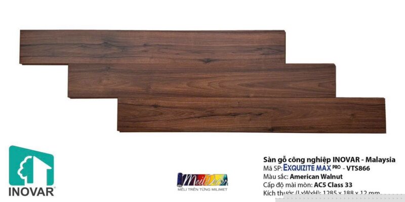 Sàn Gỗ Công Nghiệp INNOVAR VTS866 12.0mm Malaysia 4 Sàn Gỗ Công Nghiệp INNOVAR VTS866 12.0mm Malaysia