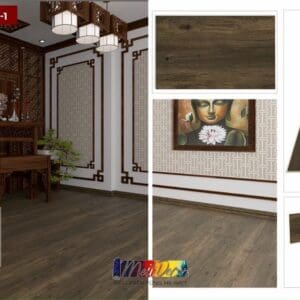 Sàn SPC Royal Crystal RCFW100-1 6.5mm Đế Cao Su