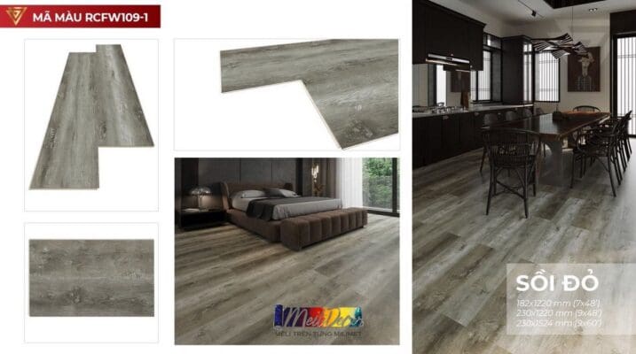 Sàn SPC Royal Crystal RCFW109-1 6.5mm Đế Cao Su