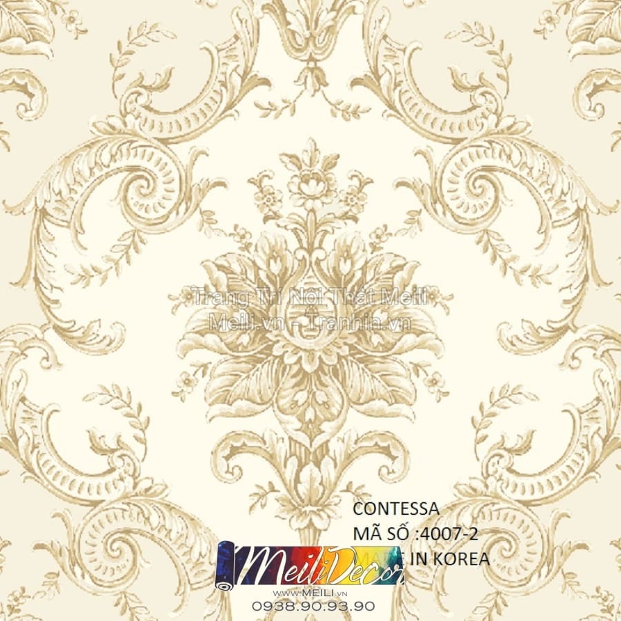 Giấy Dán Tường Hàn Quốc CONTESSA JCD4007-2 2 Giấy Dán Tường Hàn Quốc CONTESSA JCD4007-2