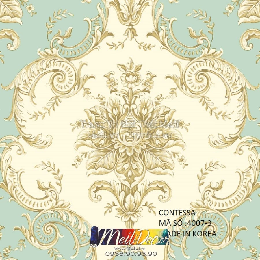Giấy Dán Tường Hàn Quốc CONTESSA JCD4007-3 2 Giấy Dán Tường Hàn Quốc CONTESSA JCD4007-3