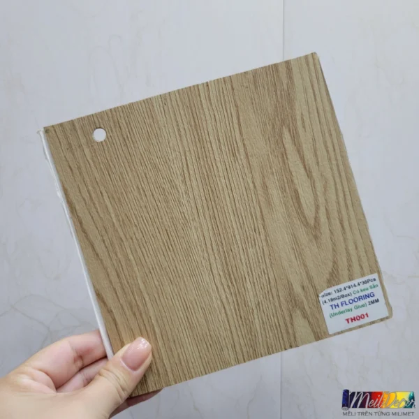 Sàn Nhựa Vinyl TH001 TH Floor 2.0mm (Keo Sẵn) 4 Sàn Nhựa Vinyl TH001 TH Floor 2.0mm (Keo Sẵn)