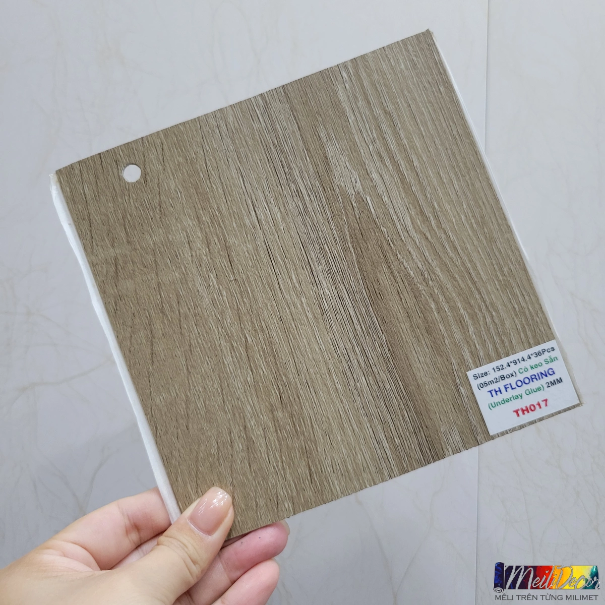 Sàn Nhựa Vinyl TH017 TH Floor 2.0mm (Keo Sẵn) 1 Sàn Nhựa Vinyl TH017 TH Floor 2.0mm (Keo Sẵn)