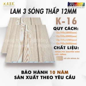 Tấm Ốp Lam 3 sóng KATA - K-16