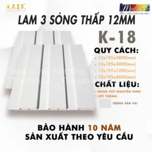 Tấm Ốp Lam 3 sóng Kata K18