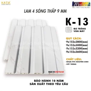 Tấm Ốp Lam 4 Sóng Thấp KATA K13