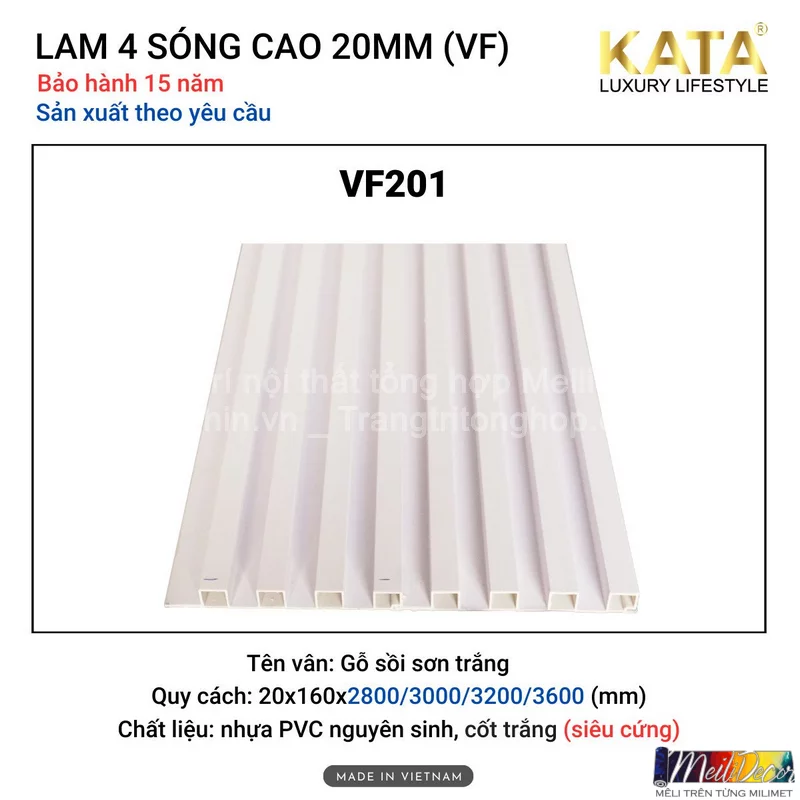 Tấm Ốp Lam 4 Sóng KATA VF201 Siêu Cứng 1 Tấm Ốp Lam 4 Sóng KATA VF201 Siêu Cứng