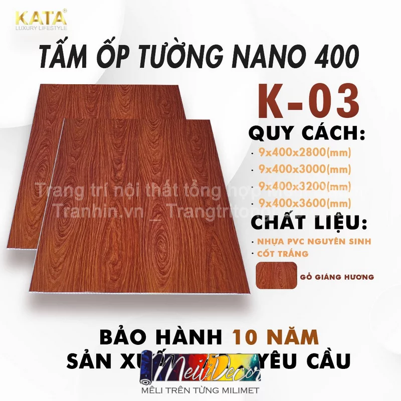 Tấm Ốp Nhựa Nano KATA K03 1 Tấm Ốp Nhựa Nano KATA K03