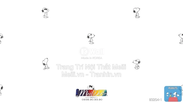 Giấy Dán Tường Hàn Quốc PEANUTS 83204-1 2 Giấy Dán Tường Hàn Quốc PEANUTS 83204-1