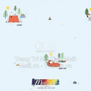 Giấy Dán Tường Hàn Quốc PEANUTS 83209-3