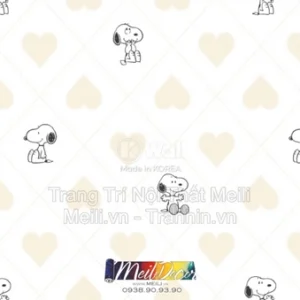 Giấy Dán Tường Hàn Quốc PEANUTS 83210-1