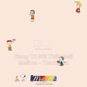 Giấy Dán Tường Hàn Quốc PEANUTS 83212-3