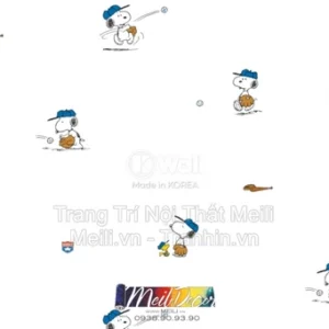 Giấy Dán Tường Hàn Quốc PEANUTS 83215-1