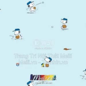 Giấy Dán Tường Hàn Quốc PEANUTS 83215-3