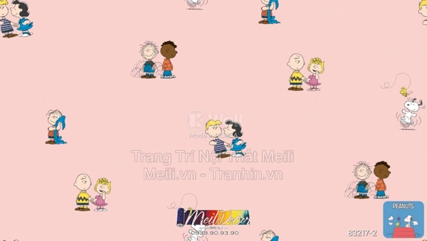 Giấy Dán Tường Hàn Quốc PEANUTS 83217-2 2 Giấy Dán Tường Hàn Quốc PEANUTS 83217-2