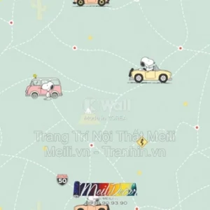 Giấy Dán Tường Hàn Quốc PEANUTS 83218-3