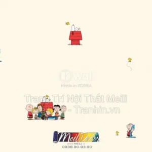 Giấy Dán Tường Hàn Quốc PEANUTS 83220-1