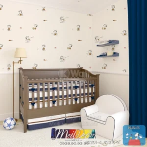 Giấy Dán Tường Hàn Quốc PEANUTS 83215-2