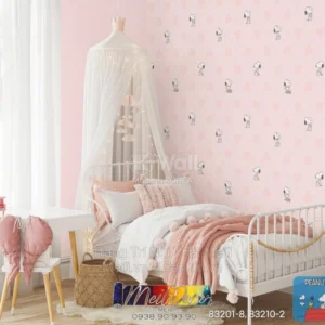 Giấy Dán Tường Hàn Quốc PEANUTS 83210-2