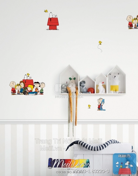 Giấy Dán Tường Hàn Quốc PEANUTS 83220-3 1 Giấy Dán Tường Hàn Quốc PEANUTS 83220-3