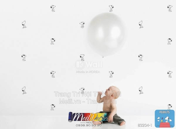 Giấy Dán Tường Hàn Quốc PEANUTS 83204-1 1 Giấy Dán Tường Hàn Quốc PEANUTS 83204-1