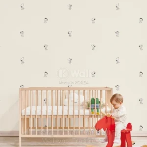 Giấy Dán Tường Hàn Quốc PEANUTS 83204-2