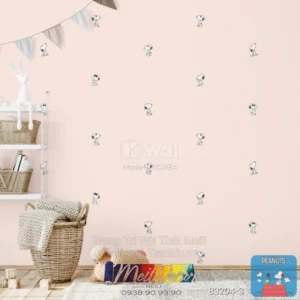 Giấy Dán Tường Hàn Quốc PEANUTS 83204-3
