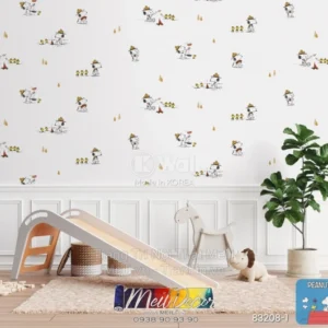 Giấy Dán Tường Hàn Quốc PEANUTS 83208-1
