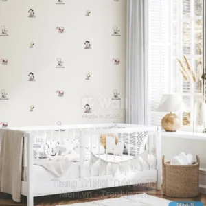 Giấy Dán Tường Hàn Quốc PEANUTS 83201-1