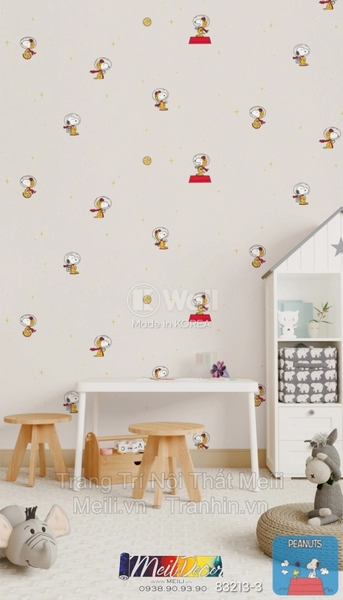 Giấy Dán Tường Hàn Quốc PEANUTS 83213-3 1 Giấy Dán Tường Hàn Quốc PEANUTS 83213-3