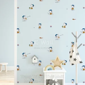 Giấy Dán Tường Hàn Quốc PEANUTS 83201-11