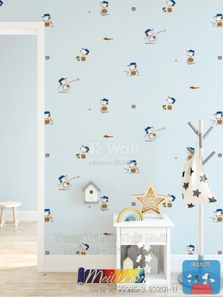 Giấy Dán Tường Hàn Quốc PEANUTS 83201-11 1 Giấy Dán Tường Hàn Quốc PEANUTS 83201-11