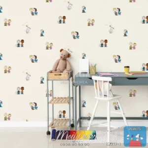 Giấy Dán Tường Hàn Quốc PEANUTS 83217-1