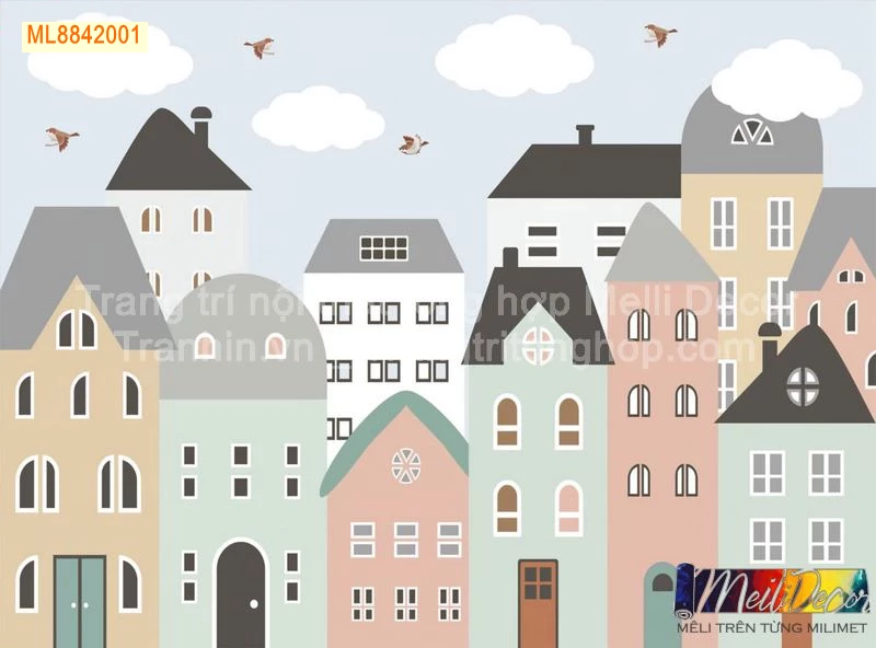 Tranh Dán Tường Cho Phòng Bé, Trẻ Em Ngộ Nghĩnh Dễ Thương ML88420014 2 Tranh Dán Tường Cho Phòng Bé, Trẻ Em Ngộ Nghĩnh Dễ Thương ML88420014