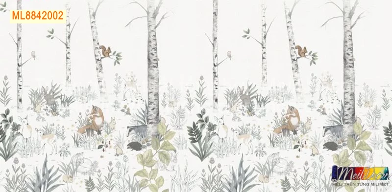 Tranh Dán Tường Cho Phòng Bé, Trẻ Em Ngộ Nghĩnh Dễ Thương ML88420015 2 Tranh Dán Tường Cho Phòng Bé, Trẻ Em Ngộ Nghĩnh Dễ Thương ML88420015