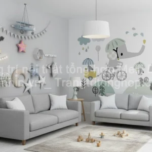 Tranh Dán Tường Cho Phòng Bé, Trẻ Em Ngộ Nghĩnh Dễ Thương ML88420018